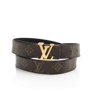 Louis Vuitton Monogram Canvas Reversible Initiales Belt - Size 36 / 90